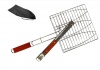 Braai Grill and Tongs Set In Black Bag Photo