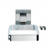 WENKO - Vacuum-LocÂ® Hair Dryer Holder Quadro Range - S/Steel - No Drilling Photo