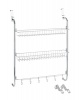 WENKO - Door-Mounted Hanging Rack with 2 Shelves & 6 Hooks Photo