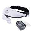 2 LED Headband Illuminated Magnifier with 5 Replaceable Lens Photo