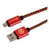 Amplify Pro Linked Series Micro USB Braided Cable - Black/Red - 2m Photo