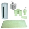 Eco Bathroom 5 Piece Set Bath Mat Toilet Roll Holder Photo