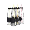 Consol - 375ml Milkshake Bottle With Black Notes & Straw - 6pk Photo