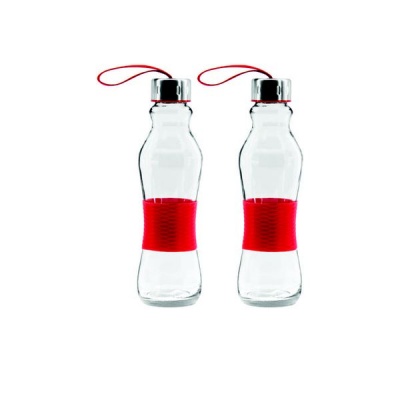 Photo of Consol - 500ml Grip n Go bottle Strap lid Dark Red - 2pk