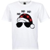 Christmas T Shirts- Santa- Ho ho ho- Adult-White Photo