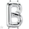 Qualatex 16" Foil Silver Balloon Letter B-1pack Photo