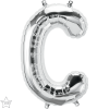 Qualatex 16" Foil Silver Balloon Letter C-1pack Photo