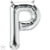 Qualatex 16" Foil Silver Balloon Letter P-1pack Photo