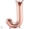 Qualatex 16" Foil Rose Gold Balloon Letter J- 1pack Photo