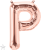 Qualatex 16" Foil Rose Gold Balloon Letter P-1pack Photo