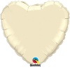 Qualatex 18" Foil Heart Pearl Ivory Balloon 1pack Photo