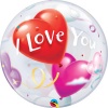 Qualatex 22" Single Bubble Balloon - I Love You Heart 1 Pack Photo