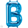 Qualatex 16" Foil Blue Balloon Letter B - 1 Pack Photo