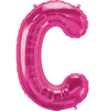 Qualatex 16" Foil Magenta Balloon Letter C - 1 Pack Photo