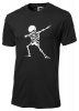 Dabbing Skeleton Men's Tshirt Black Photo