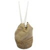 Blackcherry Canvas/Straw Material Backpack Photo