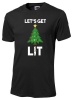 Christmas - Lets get Lit Tshirt Black Photo