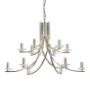 The Lighting Warehouse - CHN Viscount 12 Light Satin Silver Photo