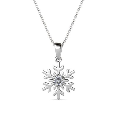 Photo of Destiny Snow Necklace with Crystals from Swarovski