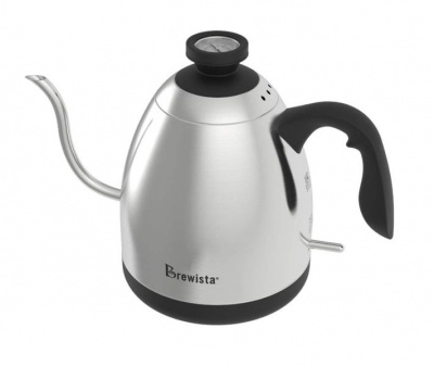 Photo of Brewista Smart Pour 1.2L Electric Switch Gooseneck Kettle with analog temperature gauge