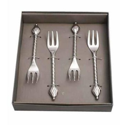 Photo of Silver Cocktail Forks in a Presentation Box