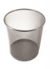 SDS M900S Wire Mesh Metal Round Waste Bin - Silver Photo
