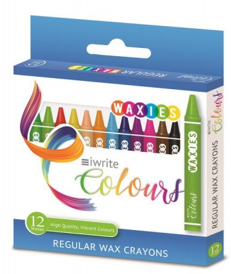 Photo of iWrite Colours : Regular Wax Crayons - 12's - Box of 10 Packs