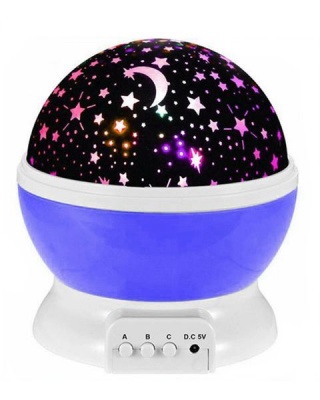 Loop Star Night Light Galaxy Projector LED Lights 360 Degree Rotation Purple