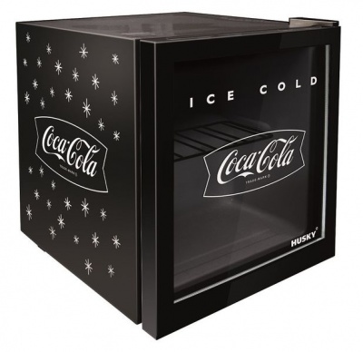 Photo of Alva 46L Coca-Cola Counter-Top Glass Door Beverage Cooler - Black