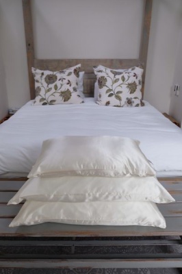 Photo of Cocoon Bedding - 100% Mulberry Silk Filled Pillow with 100% Silk Casing