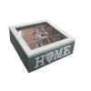 Tea Storage Box Container with 9 Divisions See-through Lid by Seedleme Photo