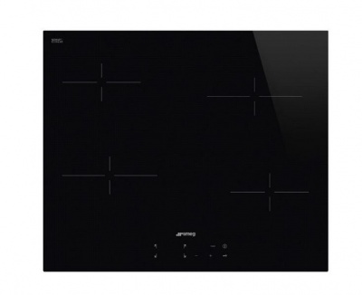 Photo of Smeg 60cm Black Glass Ceran Hob with Straight Edge