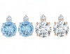Civetta Spark Mimi Studs Set - Swarovski Aquamarine & Clear Crystal Photo