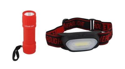 Photo of Leisurequip Value Pack - Rubberised torch COB Headlight