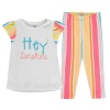 Crafted Infant Girls Multi T Shirt & Leggings [Parallel Import] Photo
