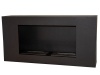 1green Double Burner Wall Ethanol Fireplace - Black Photo