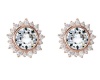 Civetta Spark Sunshine Studs with Swarovski Clear Crystal Rosegold Photo