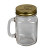 Glass Mason Storage & Drink Jar with Handle - 500ml Photo