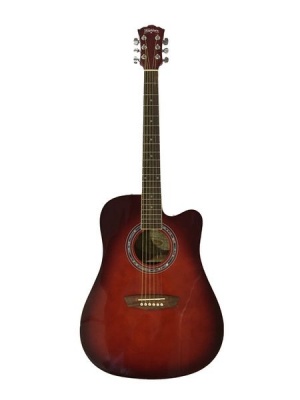 Photo of Washburn WA90CER Acoustic Electric Dreadnought Guitar in Red