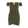 Stop & Stare Mini Dress Olive Photo