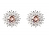 Civetta Spark Poppy Studs- Swarovski Vintage Rose Crystal Photo