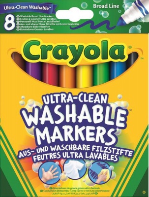 Photo of Crayola 8 Ultra Clean Broadline Washable Markers
