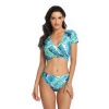 Iconix Mom Blue Lagoon Crop Bikini Set Photo