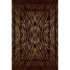 Carpet City Factory Shop gold and black zebra print rug 1.60x2.30 Photo