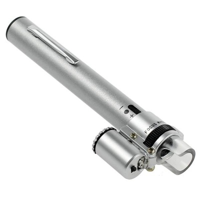 Photo of Pocket Pen Style 100X Microscope with LED Lights