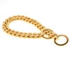 UrbanPets - Dog Collar Plated Gold Stainless Steel Cuban Curb Link Chain Photo