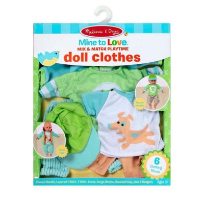 Photo of Melissa Doug Mix & Match Playtime Doll Clothes
