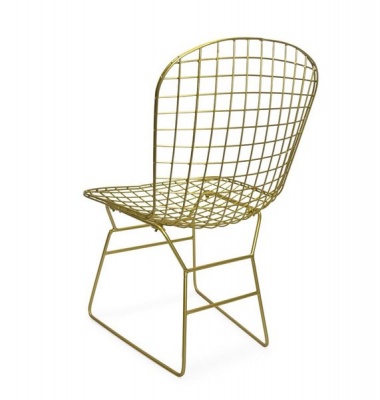 Photo of Fine Living Gold vine - Metal Chair - Side Chair - Wire Dining Chair
