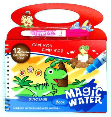 Photo of Reusable Magic Water Coloring Book - Dinosaur Series