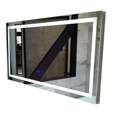 Photo of Linea Luce LED Mirror With Clock Temperature and Touchscreen 120X60